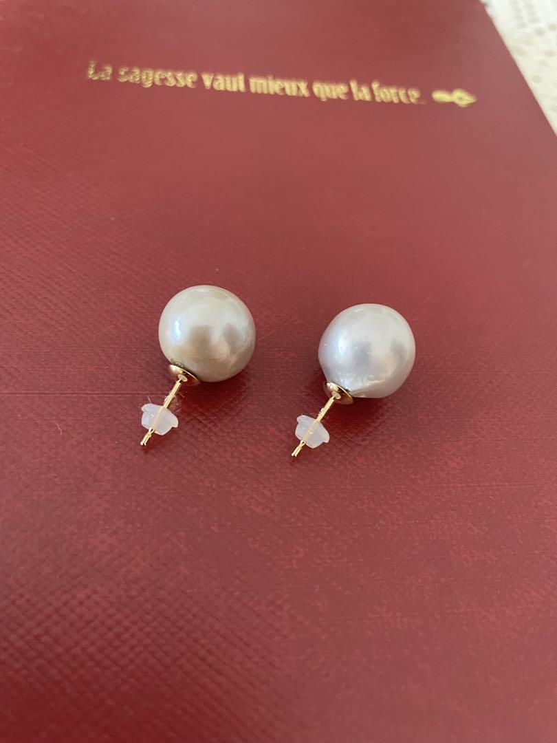 新品★大粒パールピアス