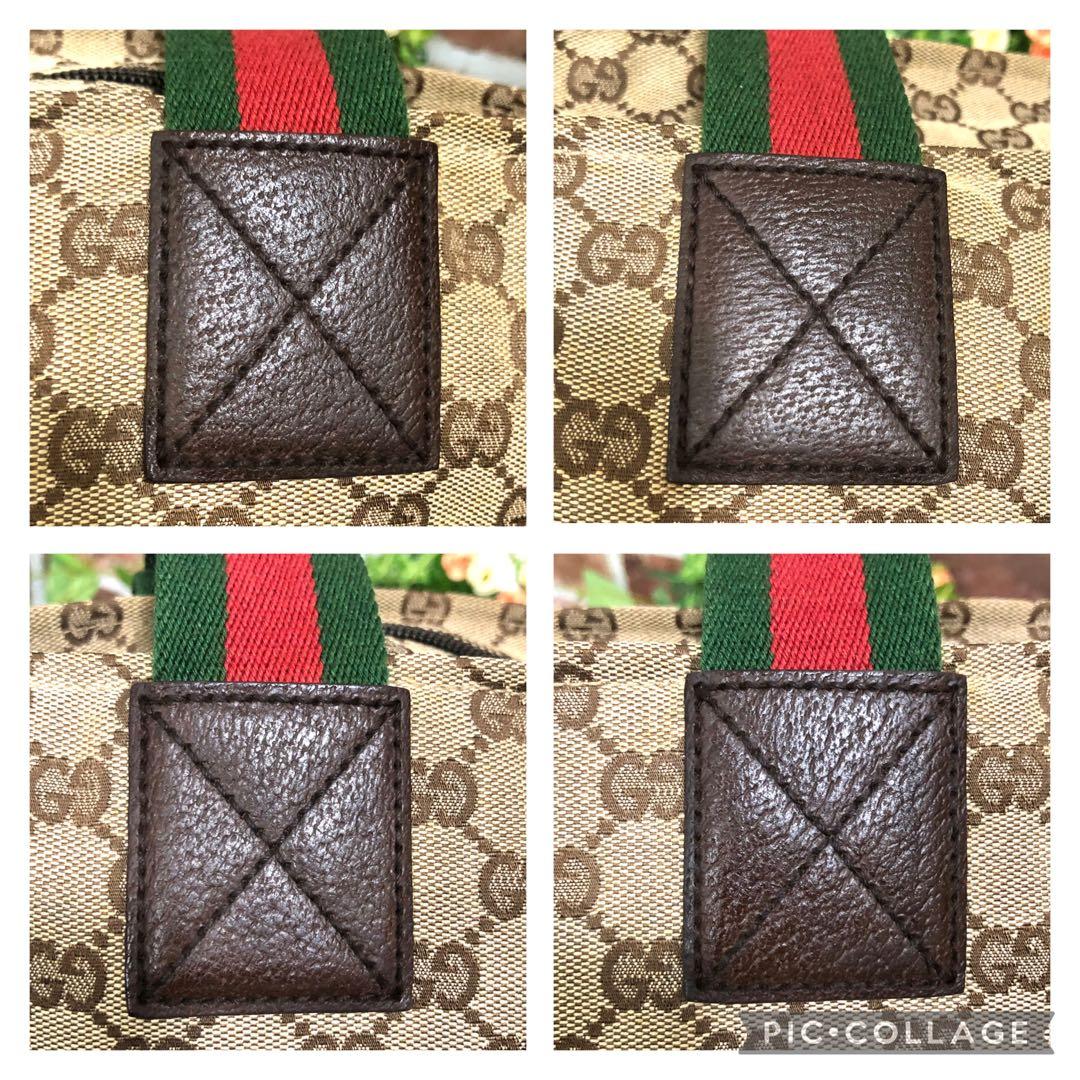 良品✨グッチ GG柄キャンバス×レザー シェリーライン トートバッグ ベージュ系 良品✨グッチ GG柄キャンバス×レザー シェリーライン トートバッグ ベージュ系