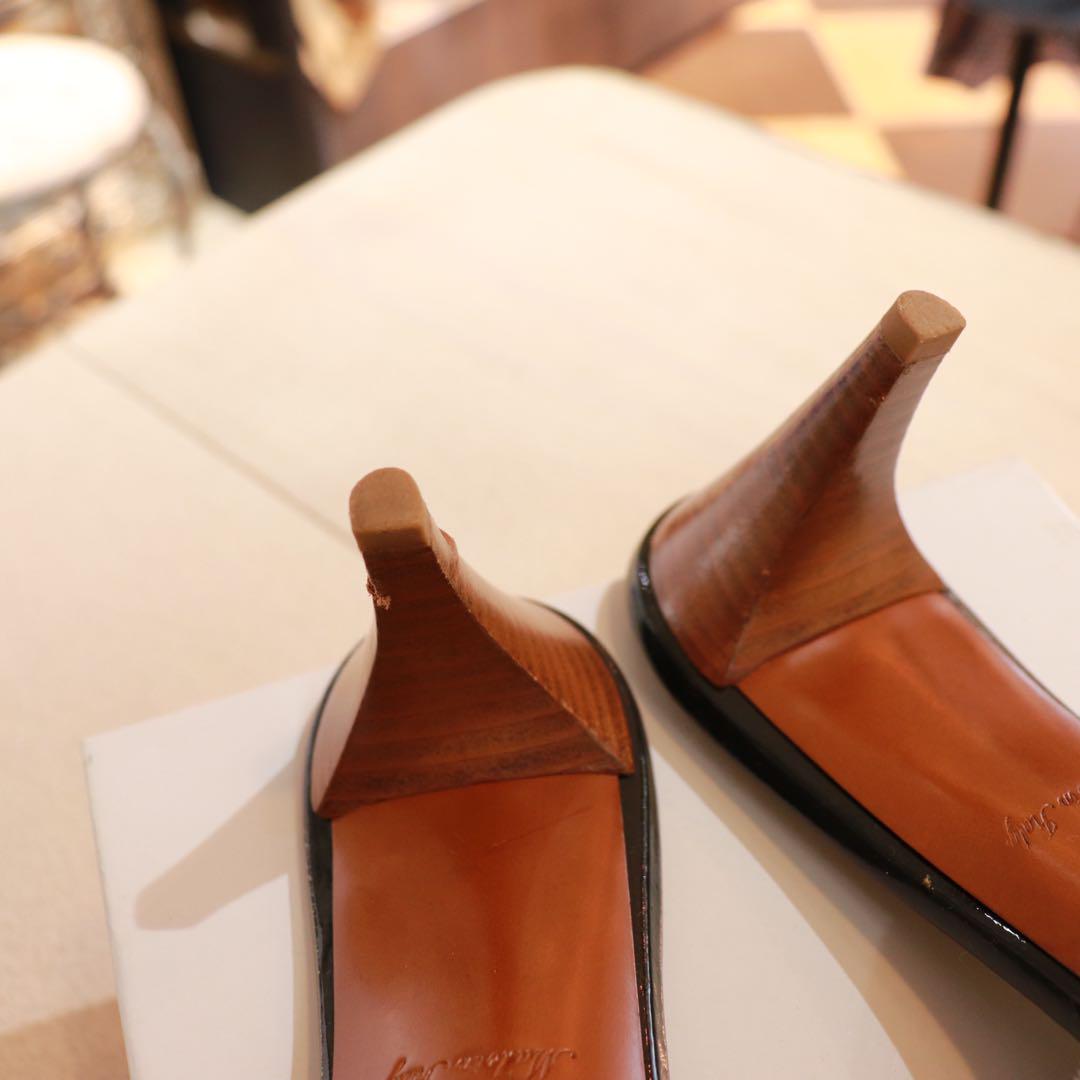LOUIS VUITTON モノグラム サンダル ミュール サイズ37 グレー 画像12