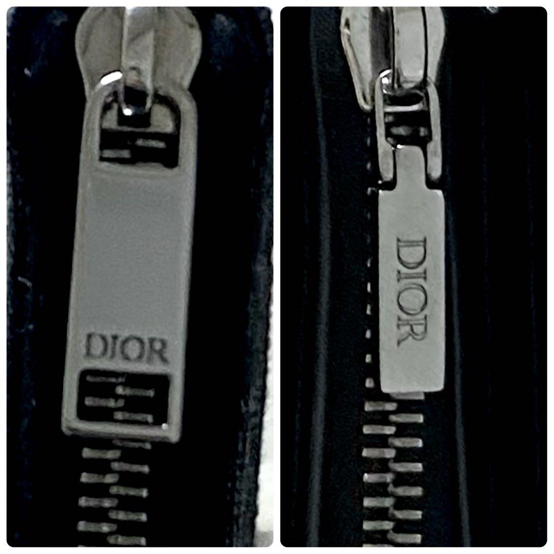 DIOR / オブリーク ロングジップウォレット ブラック 長財布 メンズ