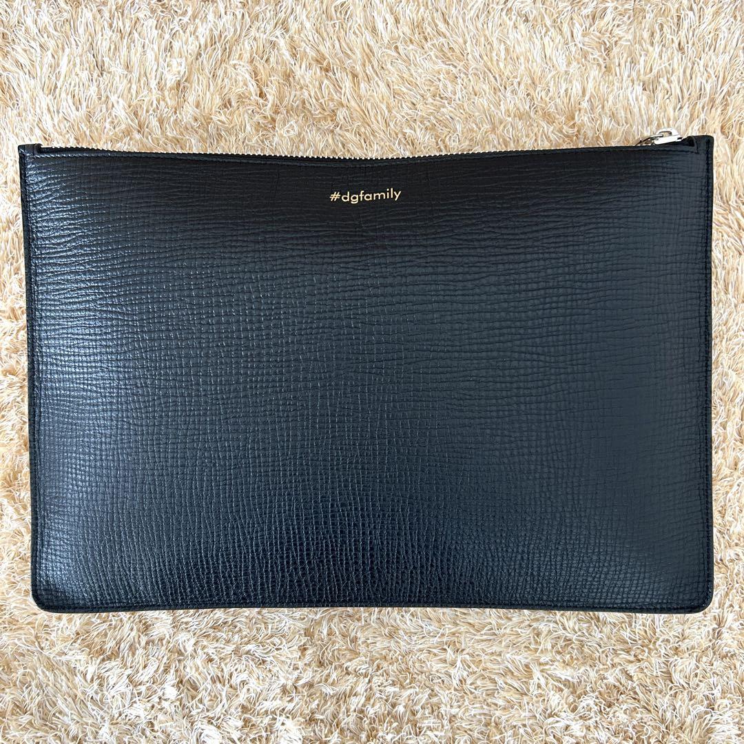 【送料無料/新品】 極美品✨ ドルチェ&ガッバーナ レザー クラッチバッグ プリント バッグ