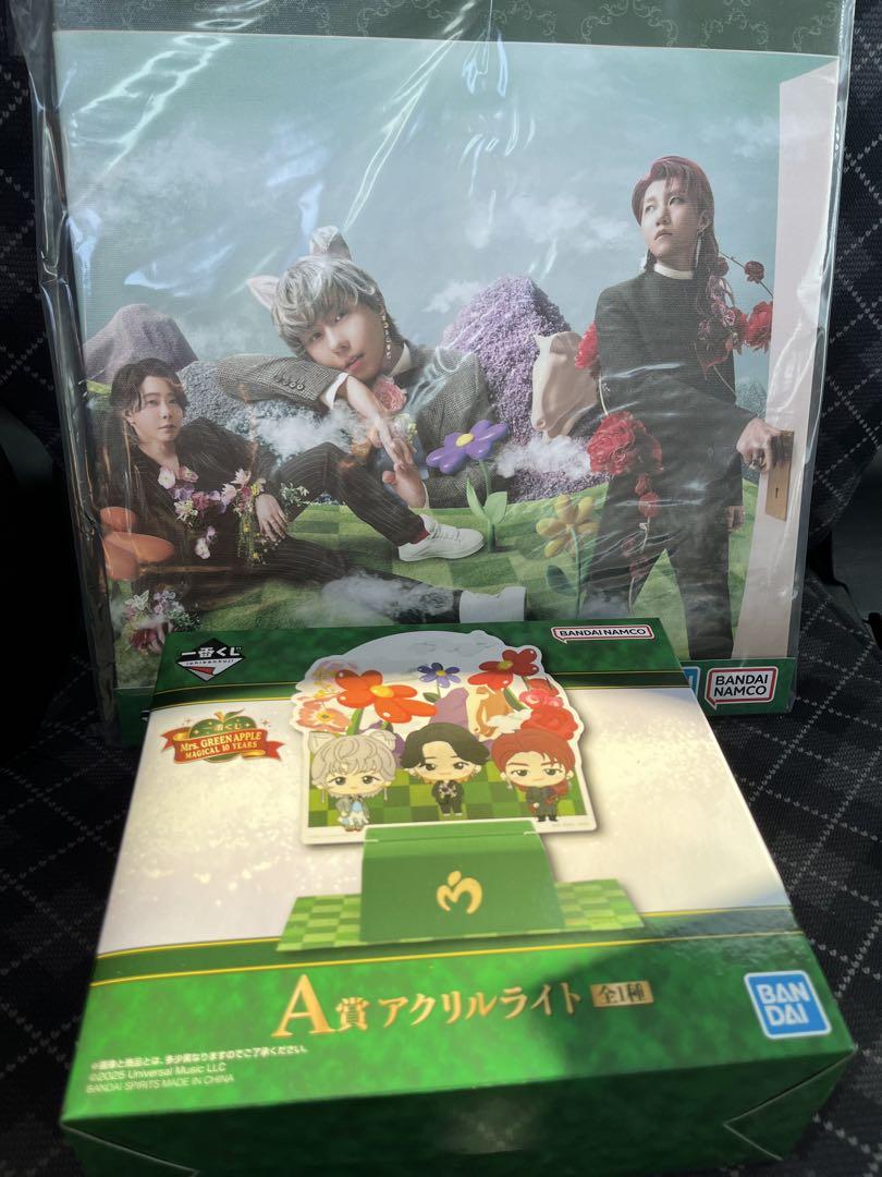 Mrs. GREEN APPLE 一番くじ A賞　Ｂ賞　アクリルライト　ボード