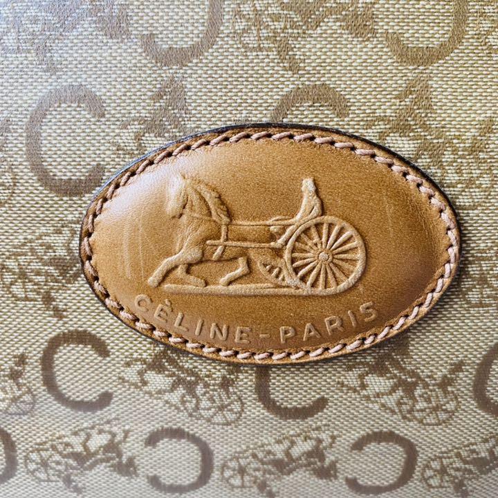 通販特価 CELINE 馬車柄 Cマカダム レザー×PVC JCMK6-m18931293431 セリーヌ ハンドバッグ 爆買い格安