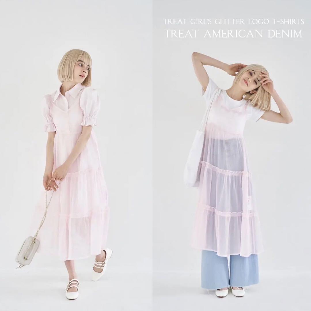 最新 spark shirts one-piece tulle & ワンピース