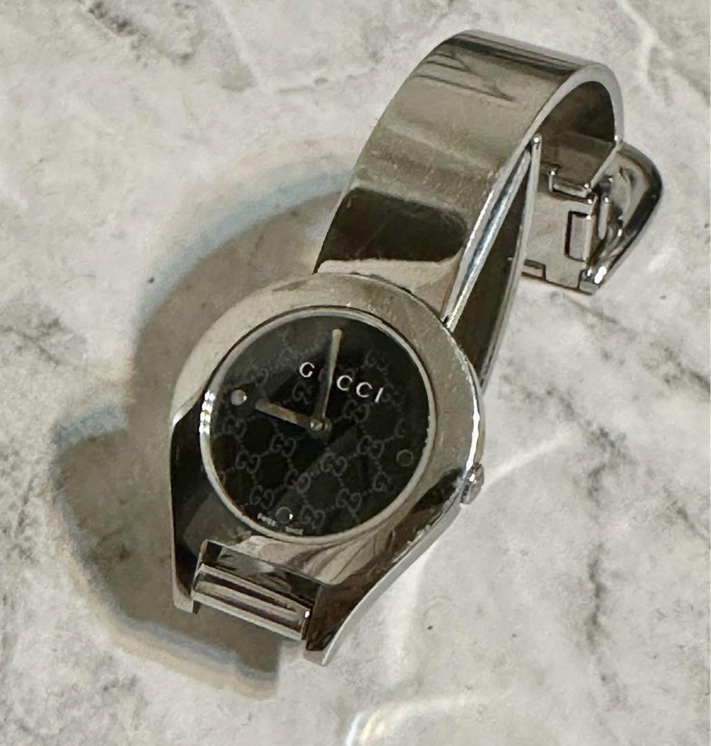GUCCI ブラック グッチシマ 6700L クォーツ 腕時計 レディース