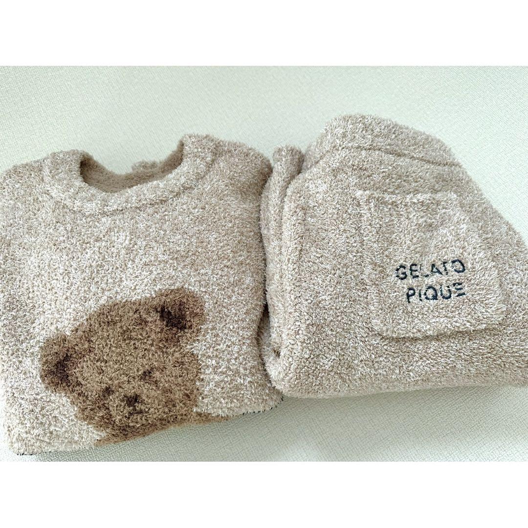 gelato pique パウダーメランジベアプルオーバー&ロングパンツSET