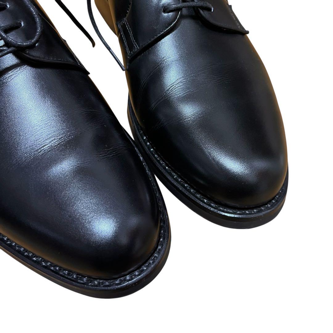 美品 YANKO ヤンコ プレーントゥシューズ 6 黒