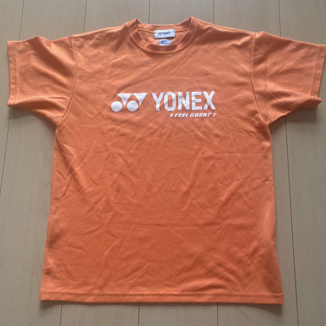 YONEX オレンジ Tシャツ Sサイズ - メルカリ