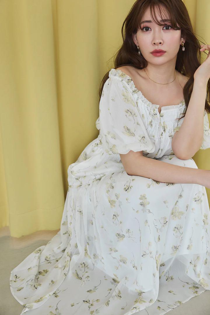 herlipto Belle Jardin Chiffon Dress