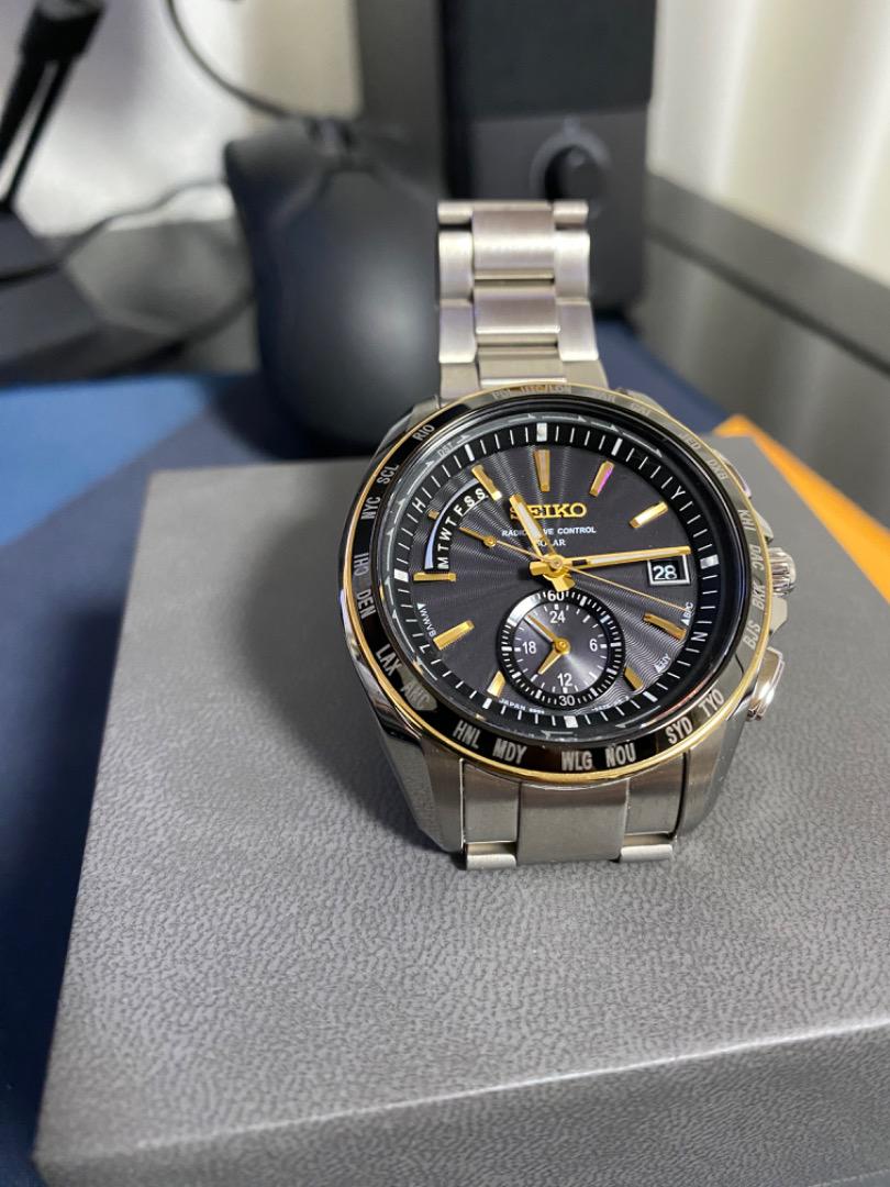 セイコー 電波ソーラー ブライツ フライトエキスパート TITANIUM