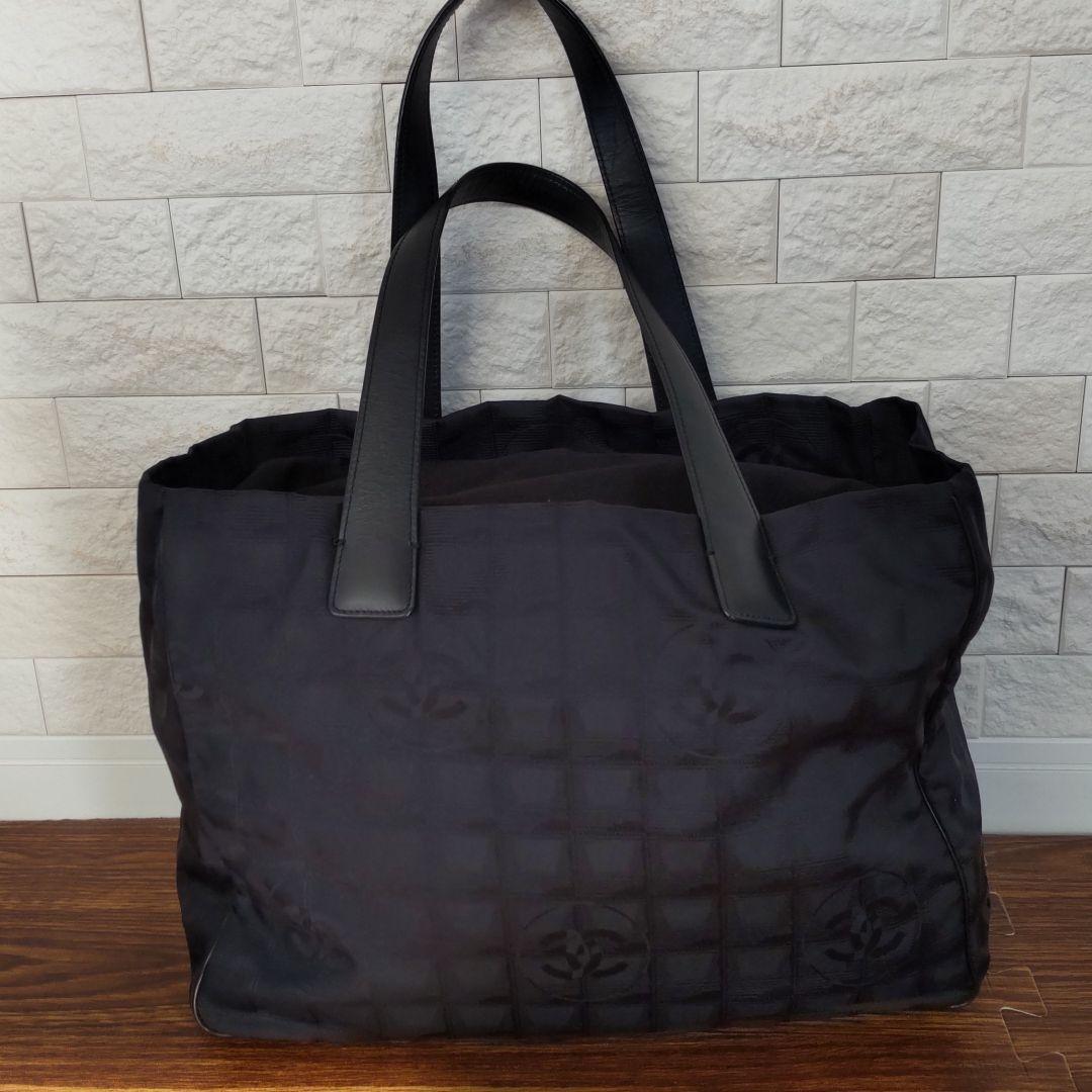 美品 CHANEL トートバッグ ニュートラベルライン ブラック