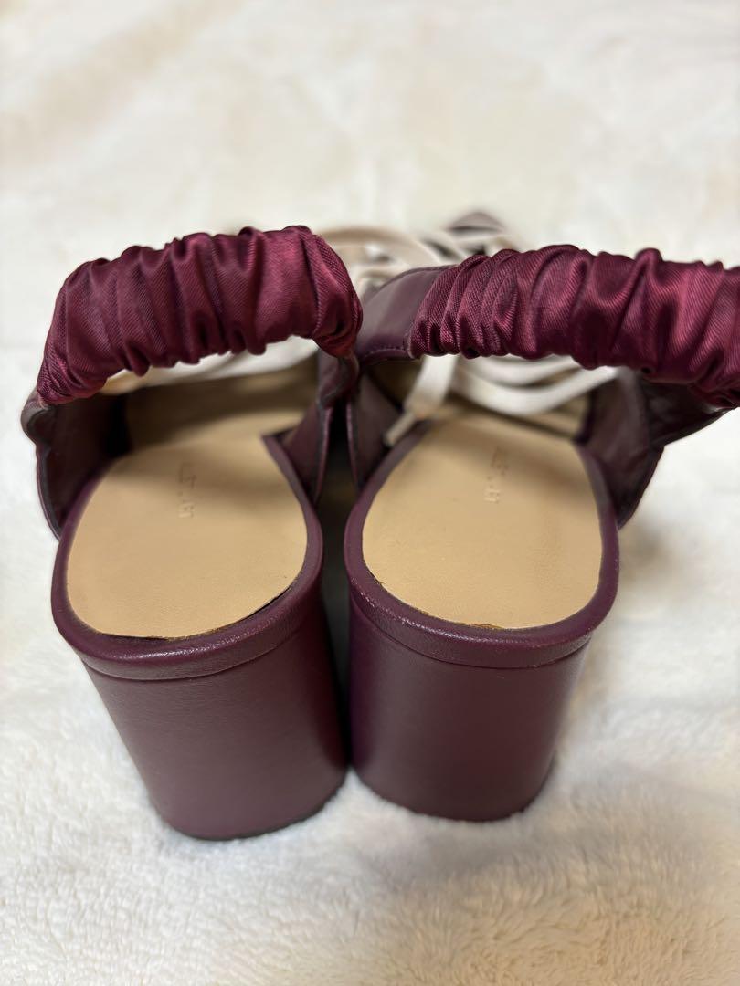 ジルスチュアート　レースアップミュール　JILL STUART ボルドー　靴 新品・大特価】レースアップミュール JILL STUARTジルスチュアート