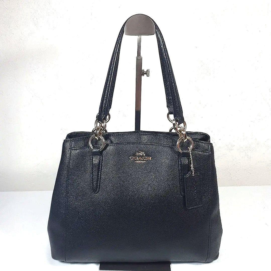 COACH コーチ ロゴ金具 2WAY ハンドバッグ PVC ショルダー 8,499円