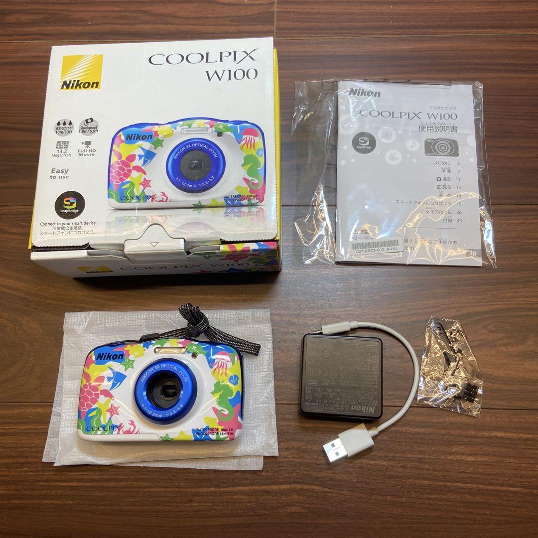 Amazon.com : Nikon digital camera COOLPIX W100 (Pink)(Japan