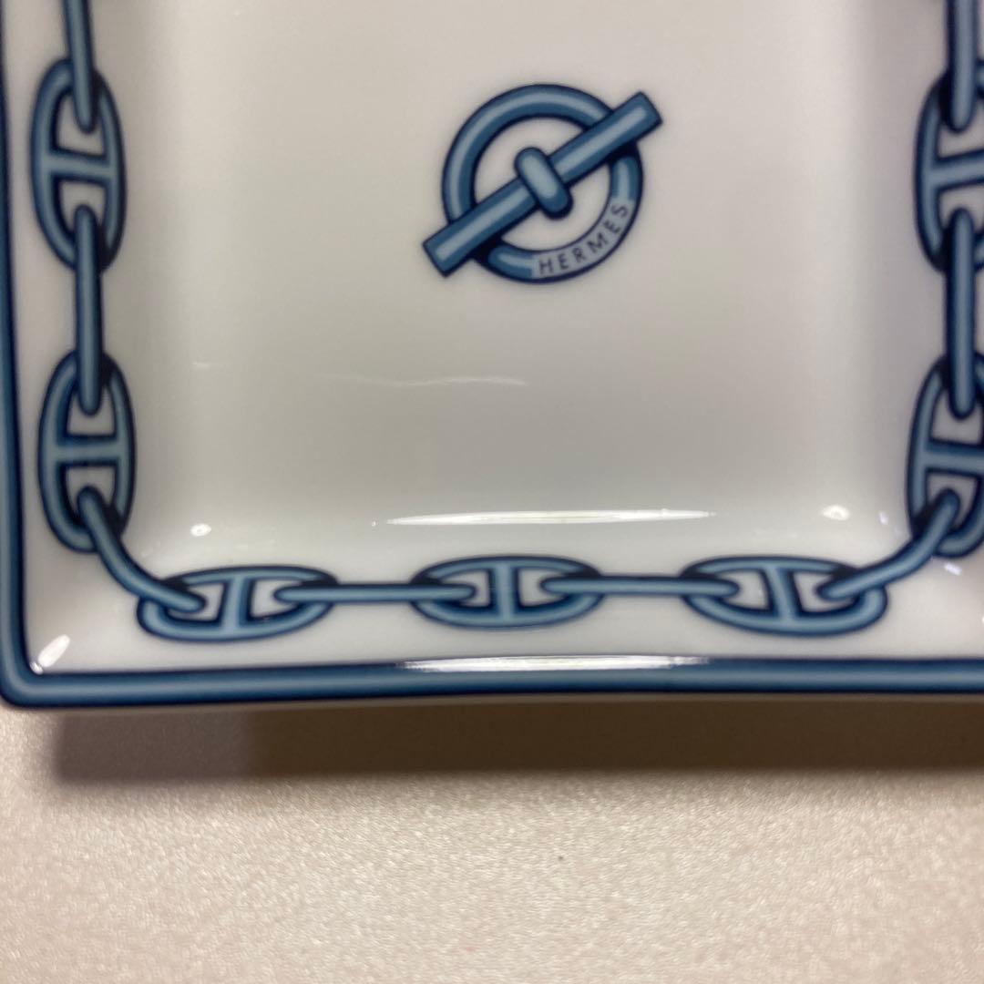 希少 エルメス シェーヌダンクル スクエア ミニプレート 小物入れ
