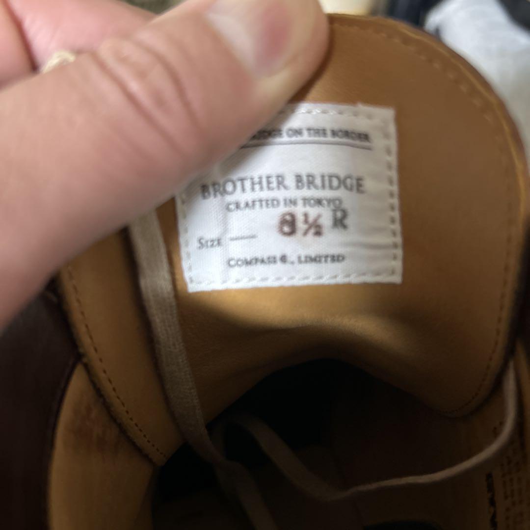 BROTHER BRIDGE ブラウン ヘンリーブーツ8 1/2