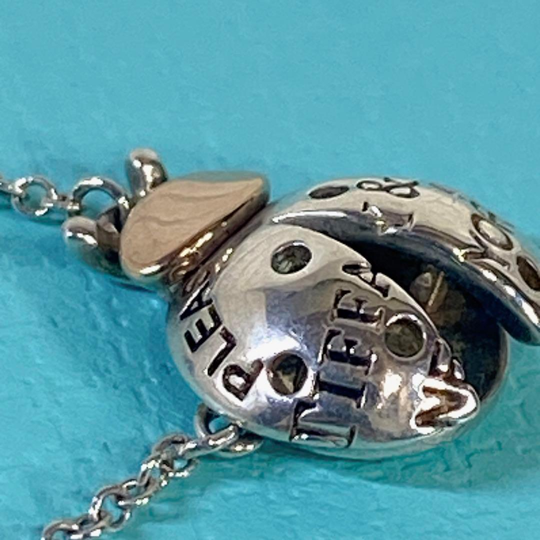 希少☆美品】ティファニー ネックレス てんとう虫 18k sv925 箱袋付き