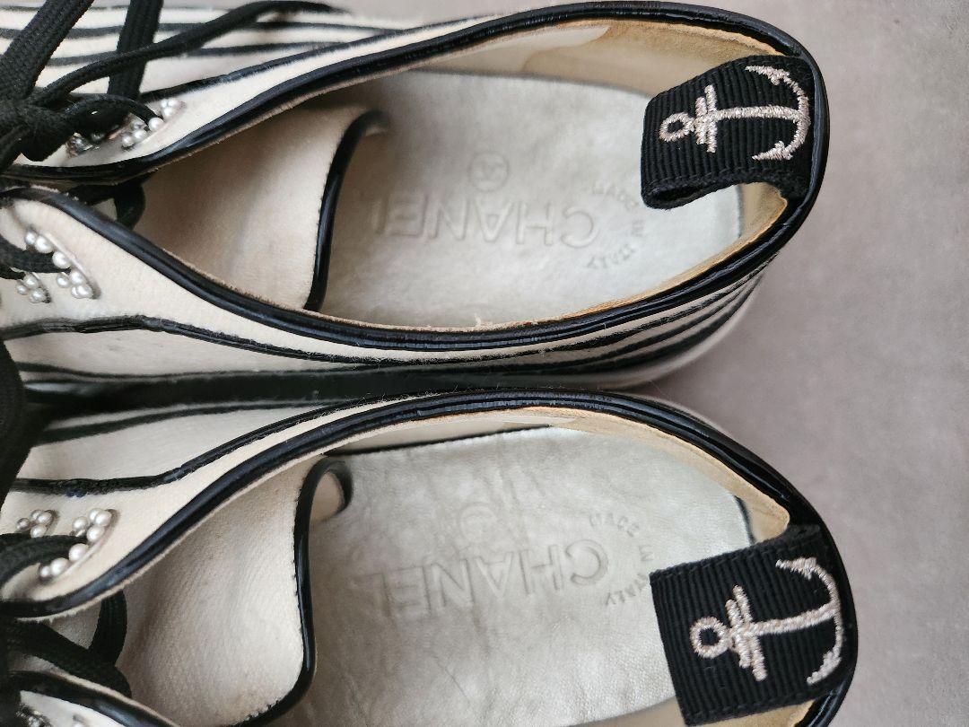 CHANEL　キャンバススニーカー　38