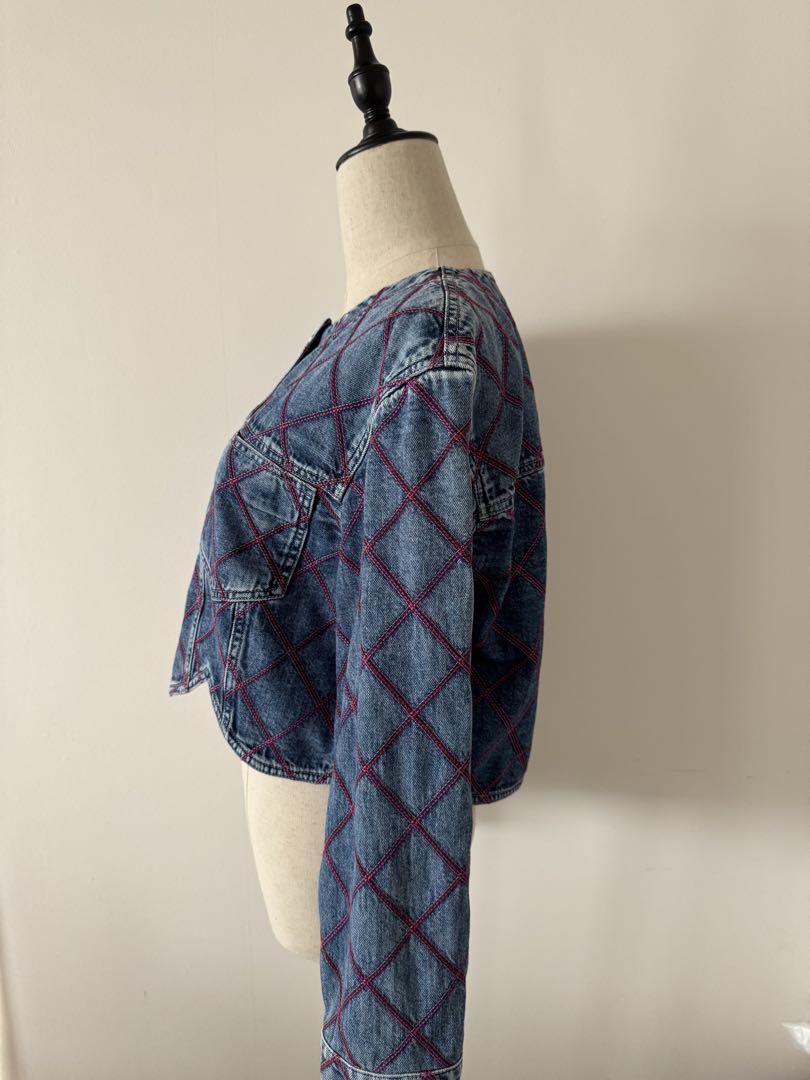 【フェミニン×カジュアル♪】CHANEL★ジャケット ココ ビーチ シャネル ココビーチ デニムジャケット 新品 38 - メルカリ