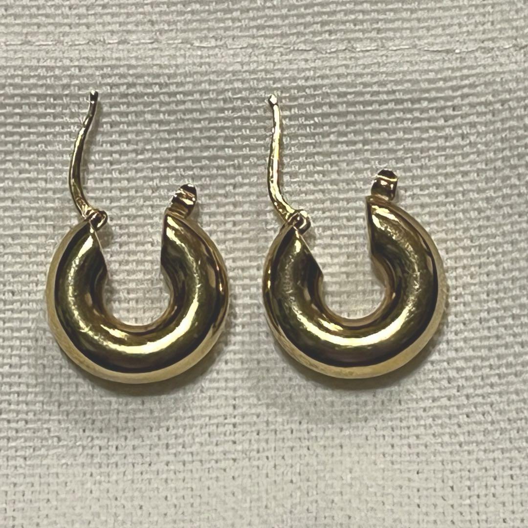 JIL SANDER チャンキーフープピアス