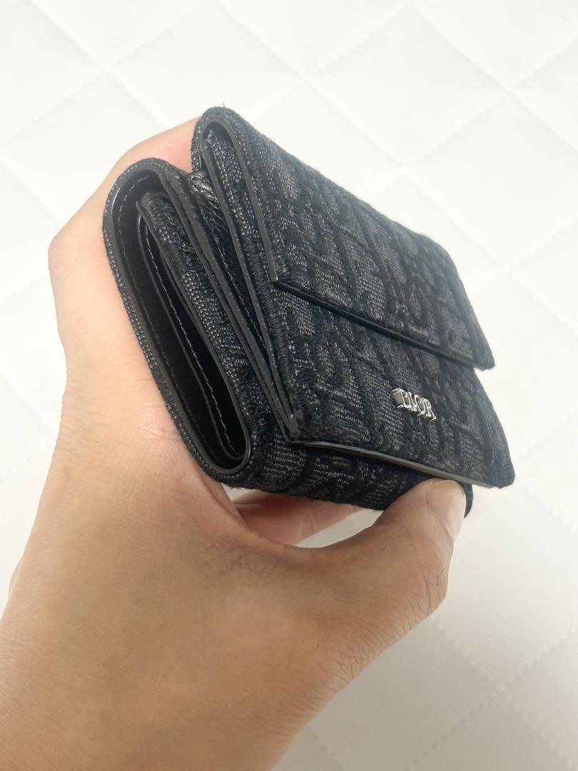 送料込み】DIOR ブラック 三つ折り財布