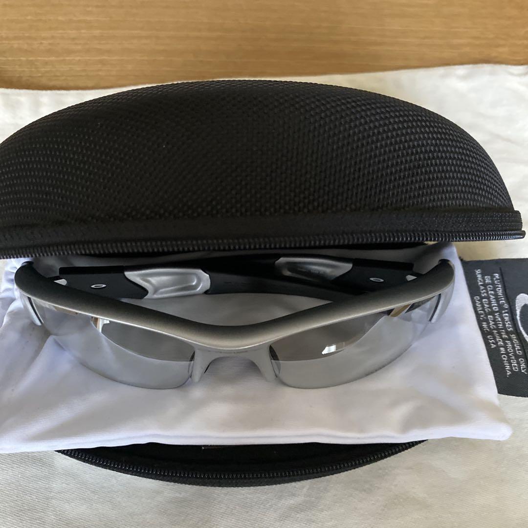 OAKLEY FLAK JACKET サングラス 美品 オークリー シルバー - メルカリ