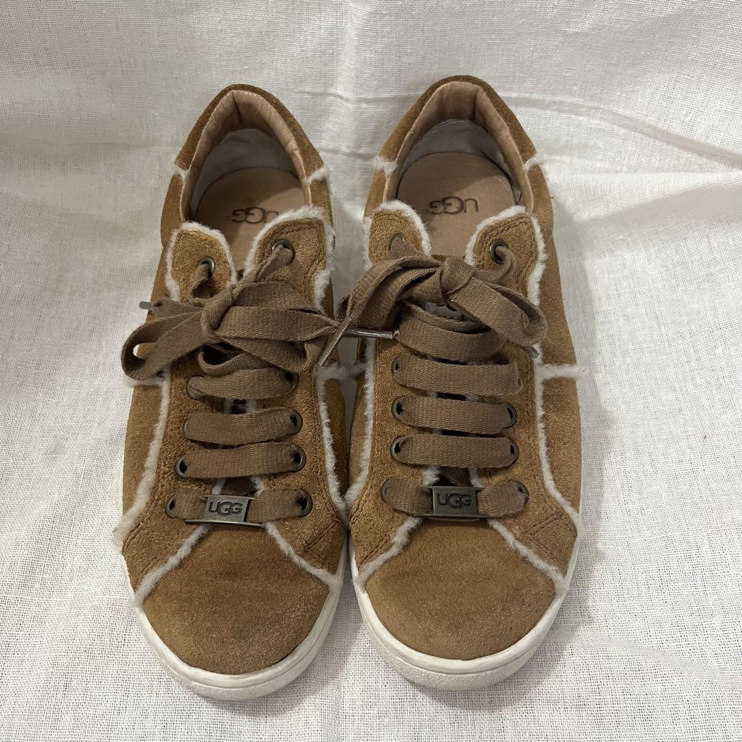 UGG スエードファースニーカー ブラウン UGG ブラウン スエード スニーカー - メルカリ