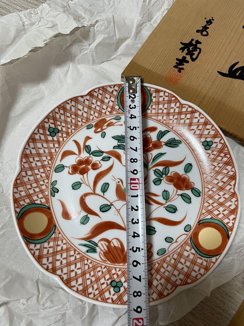 橘吉 たち吉 赤絵 和皿 5枚セット