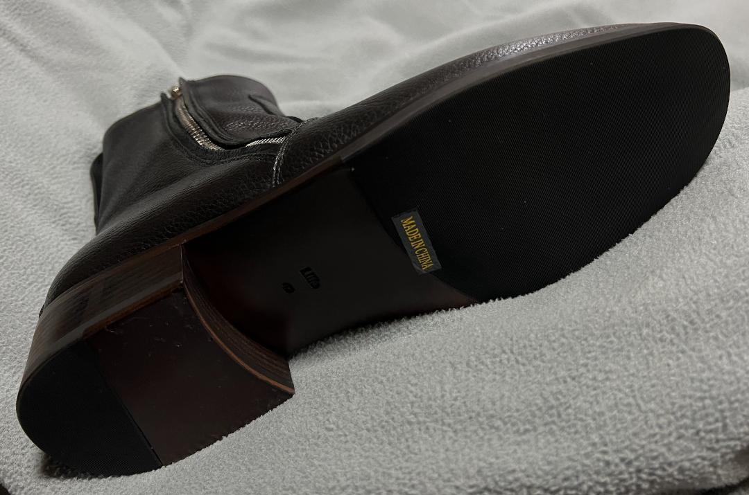 【Llife】SLIGHT SQUARE ZIP BOOTS 42 Llife】SLIGHT SQUARE ZIP BOOTS 42
