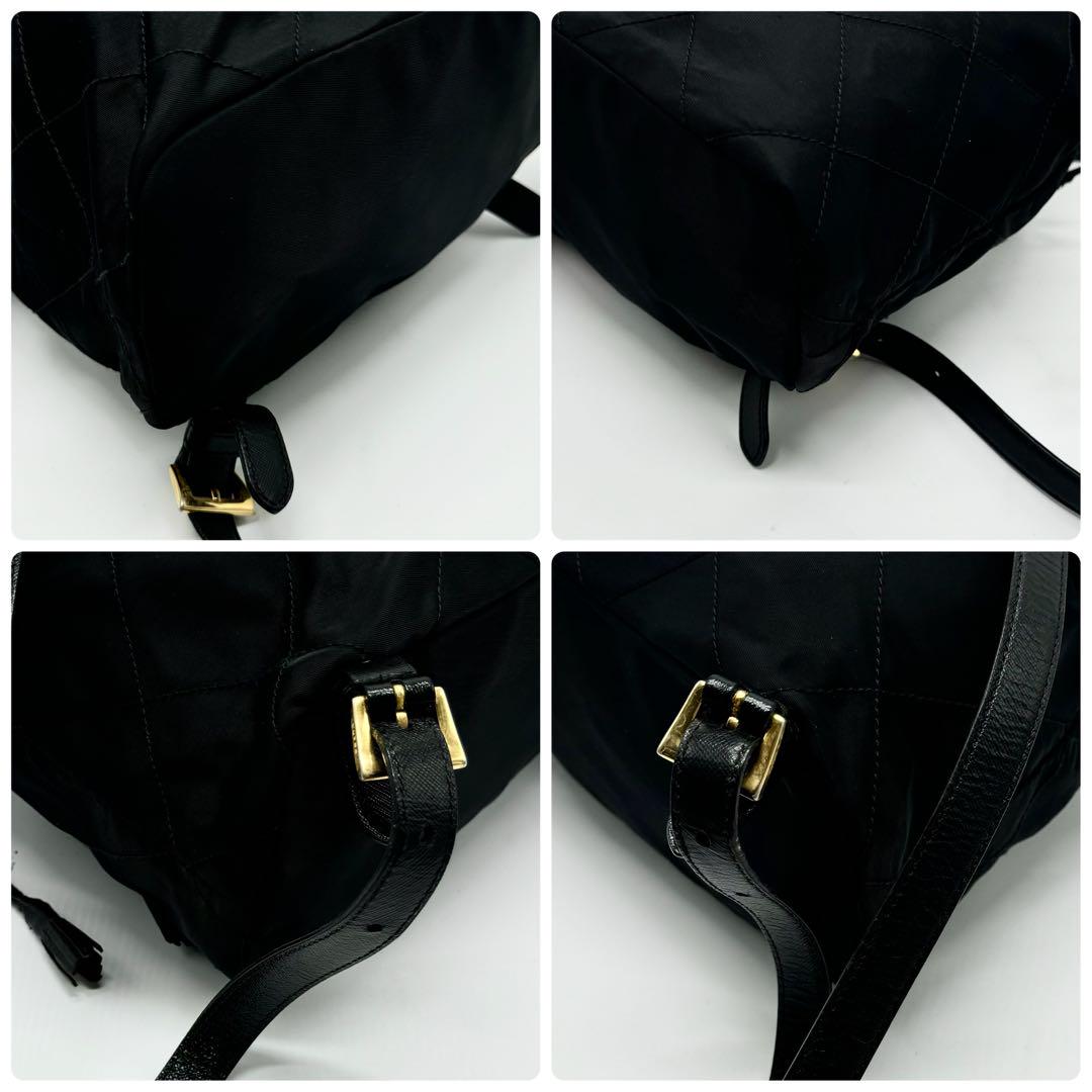 美品✨】 プラダ キルティング リュック バックパック テスートナイロン 黒