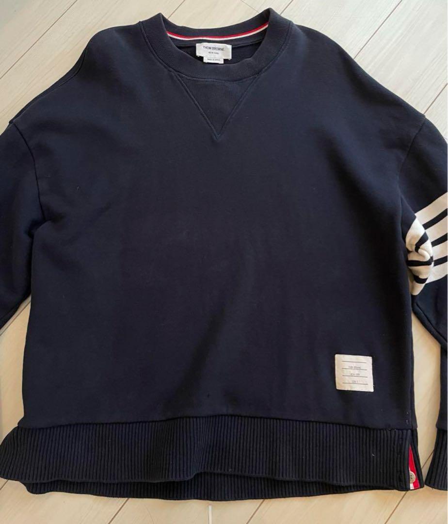 正規　THOM BROWNE トムブラウン 3本ラインスウェットトレーナー