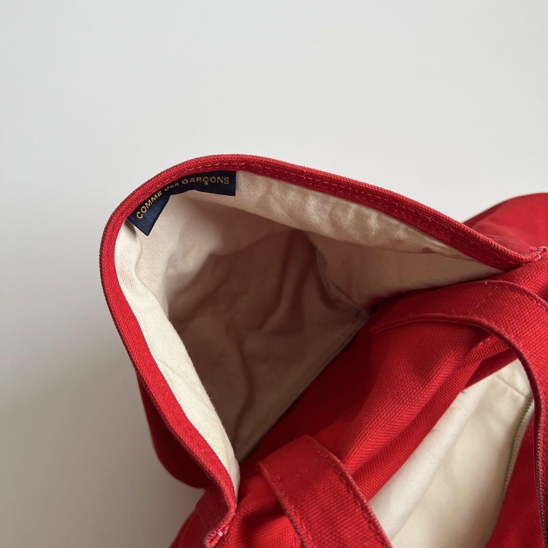 COMME des GARCONS CANVAS CUBE HAND BAG