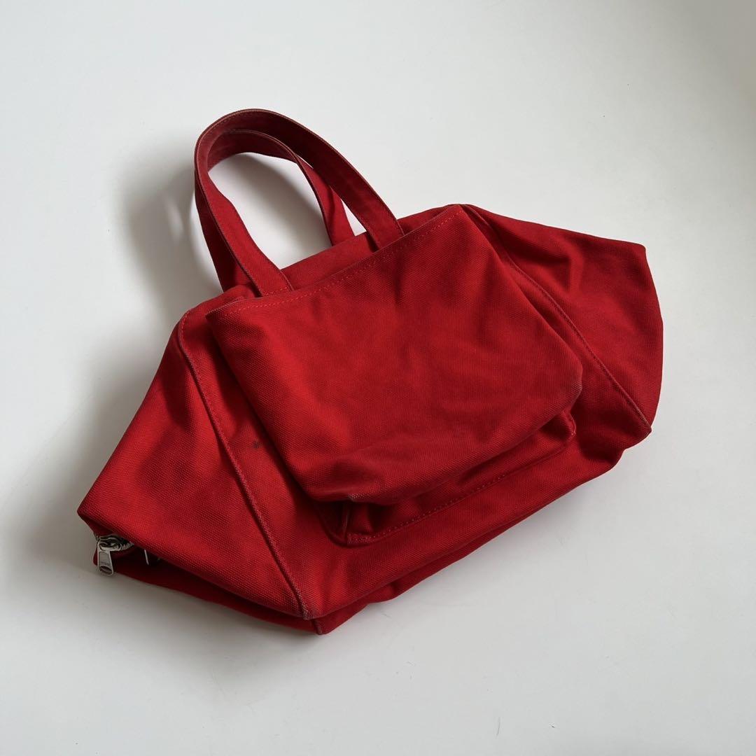 COMME des GARCONS CANVAS CUBE HAND BAG