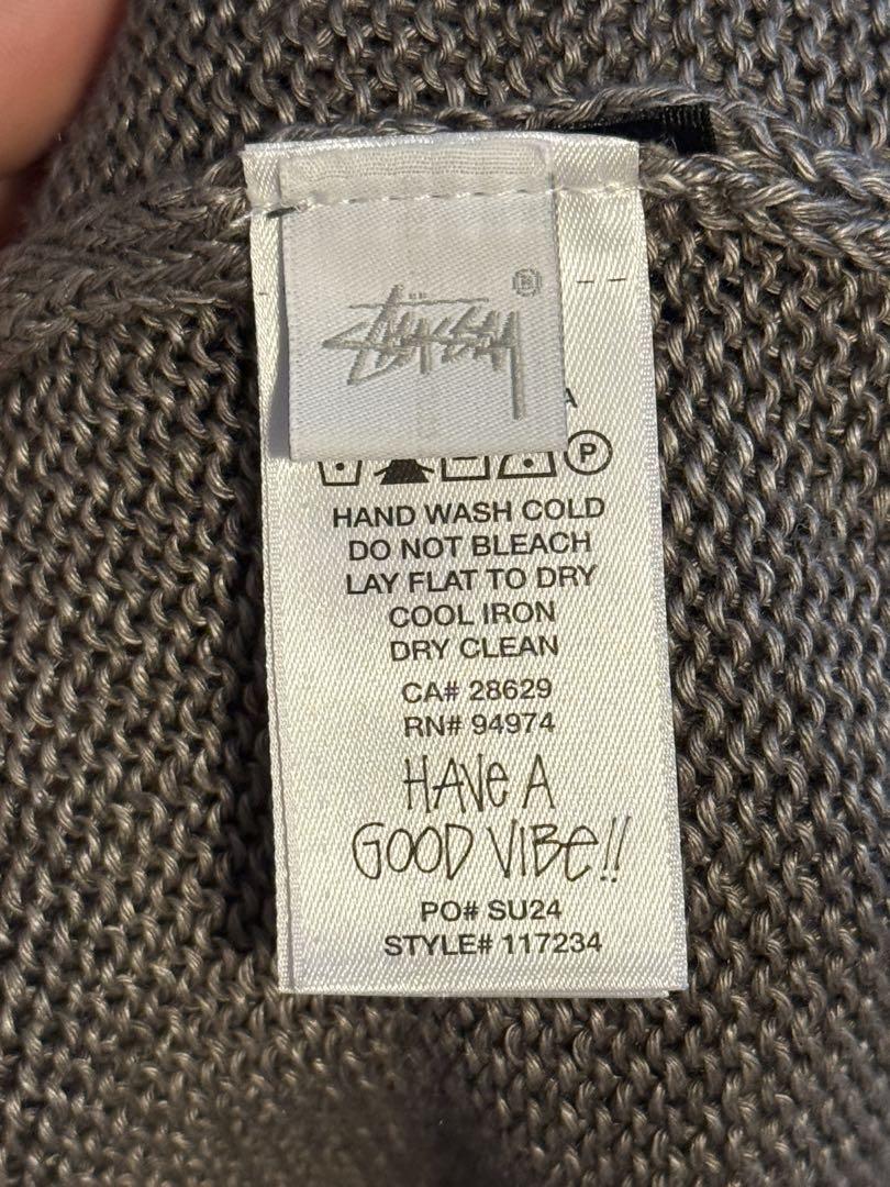 モーガン蔵人着用 Stussy LOOSE KNIT LINEN VEST