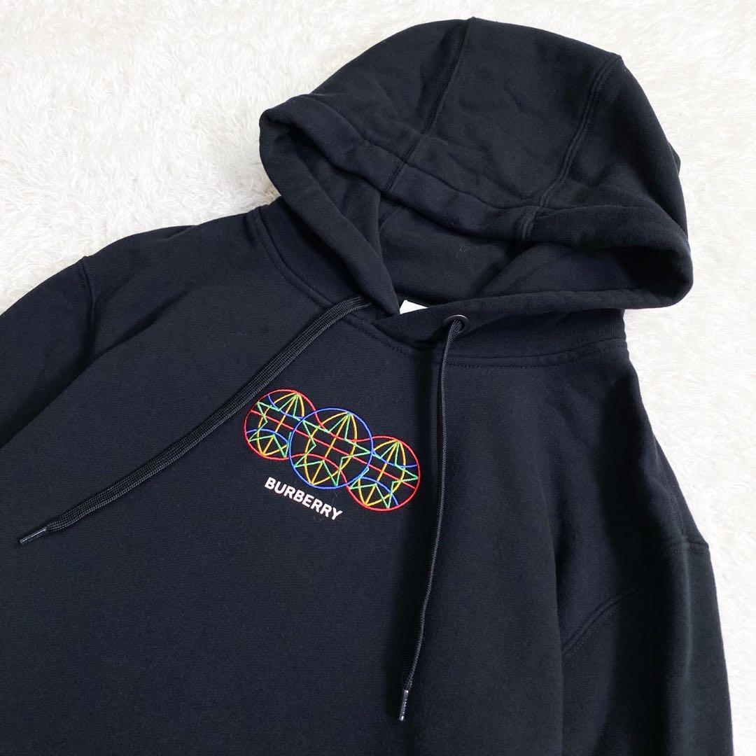 バーバリー　パーカー　刺繍　Winston Globe Hoodie