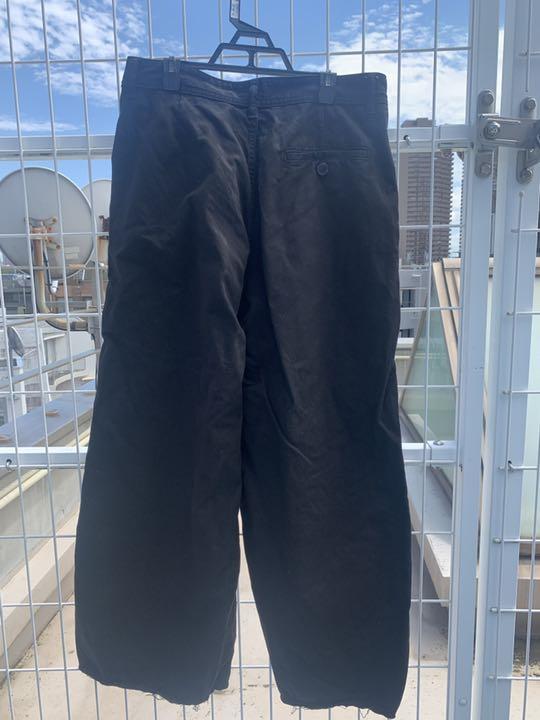 MM6 サイズ44 Lサイズ相当 V5ocH-m18968839408 ブラックワイドパンツ 安い正規店