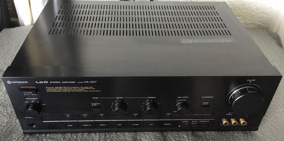 ⭕️日立製　MOS FETステレオアンプ　HA-007