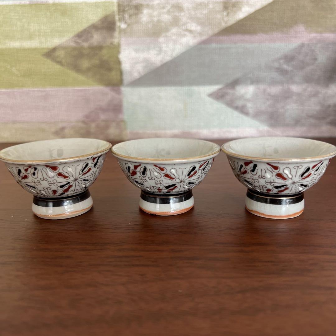 ⭐︎︎美品⭐︎ 九谷陶山 九谷焼 お猪口 湯呑み 骨董品 工芸品