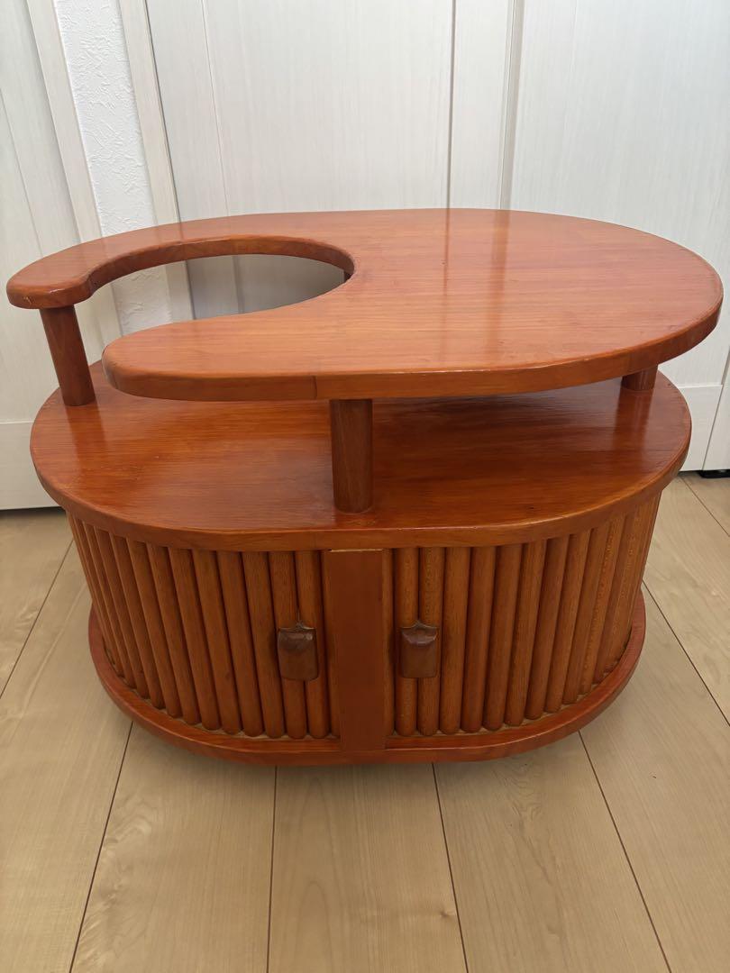 日光杉並木デザイン 木製ポットワゴン