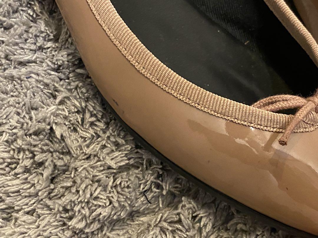 repetto レペット フラットシューズ バレエシューズ 38 ピンクベージュ