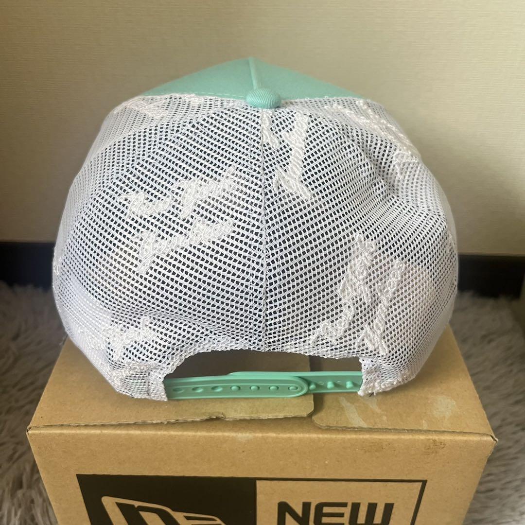 ニューエラ A-Frame キャップ ティファニー！ブルー NY メッシュ