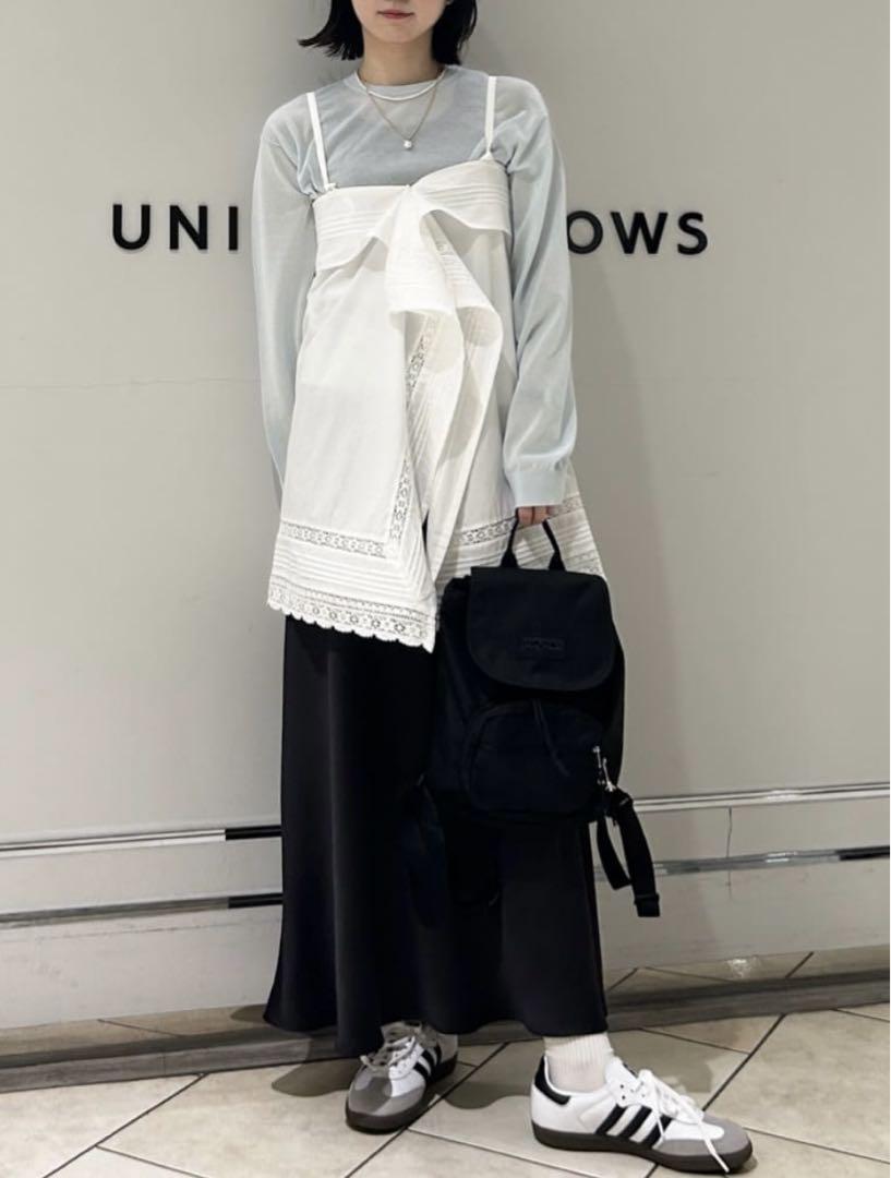 コットンレース ラップスカート　キャミソール 2WAY BEAUTY&YOUTH BEAUTY＆YOUTH UNITED ARROWS スカート コットンレース ラップ