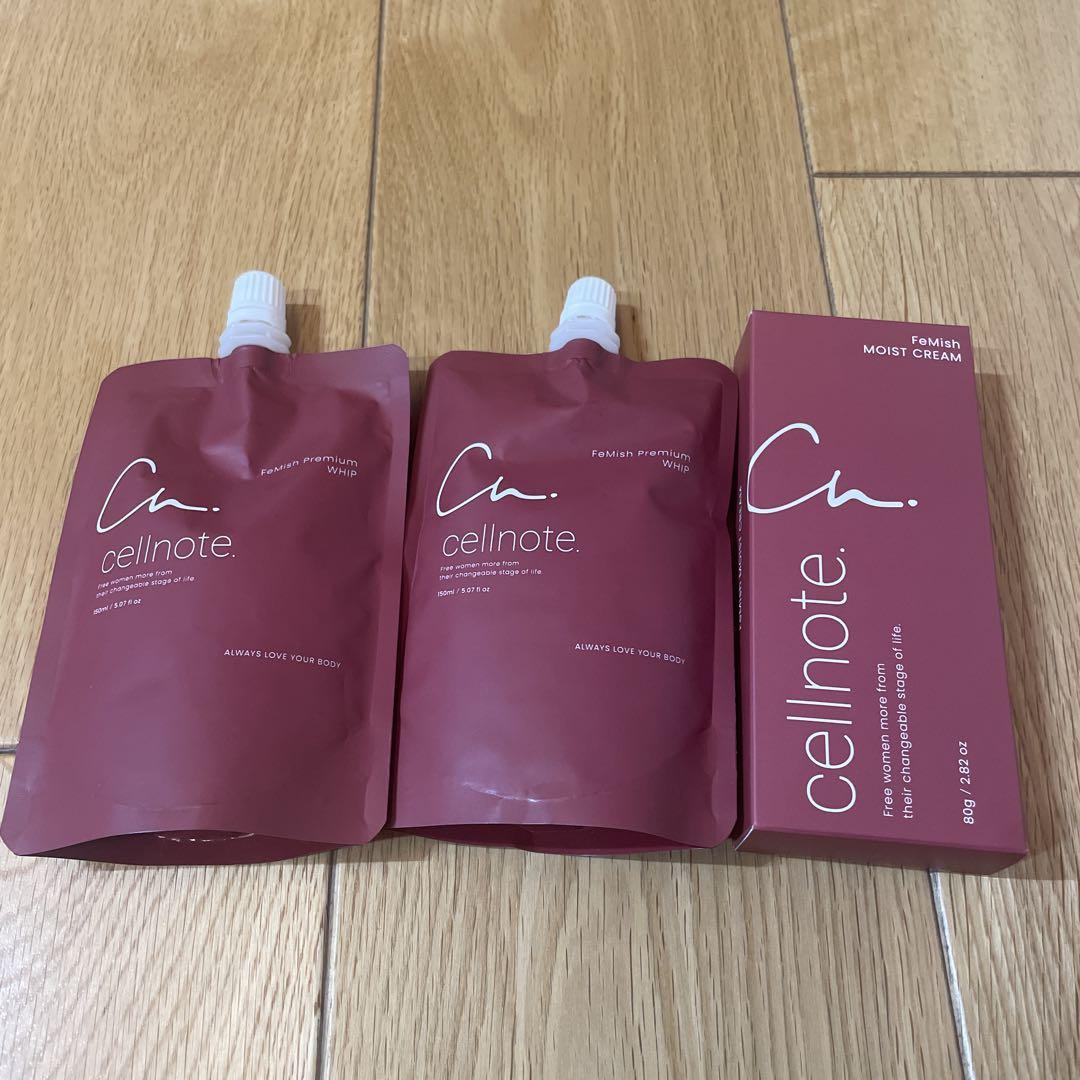 cellnotモイストクリーム80g×1 プレミアムホイップ詰め替え150g×2