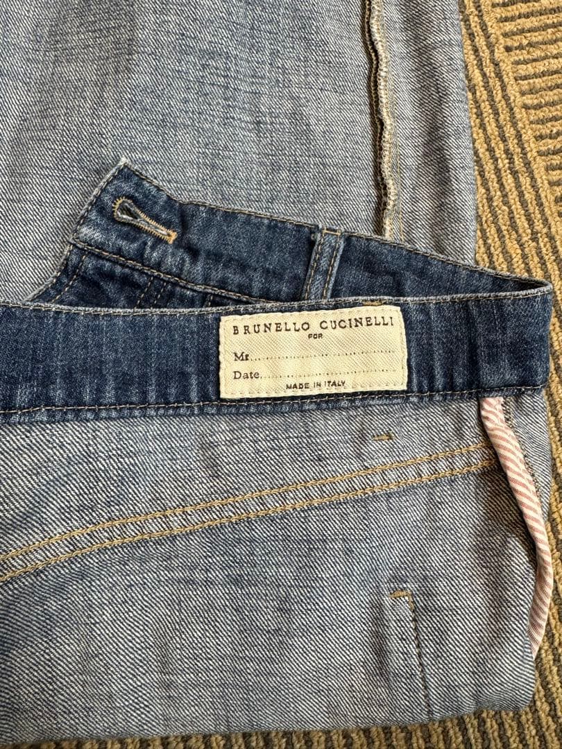 ブルネロクチネリ ダメージデニム パンツ