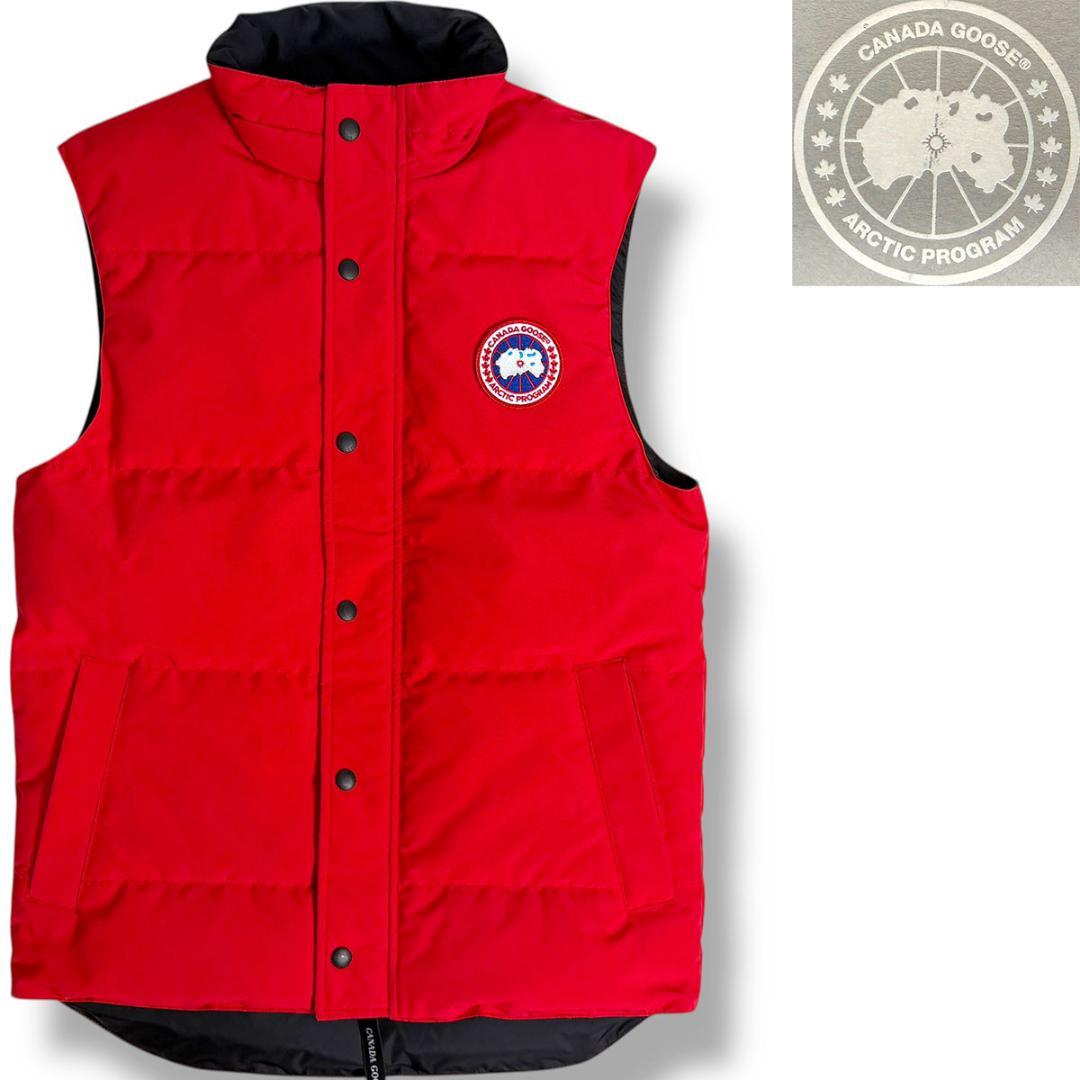 J5189 カナダグース GARSON ガーソン ダウンベスト レッド SS・CANADA GOOSE