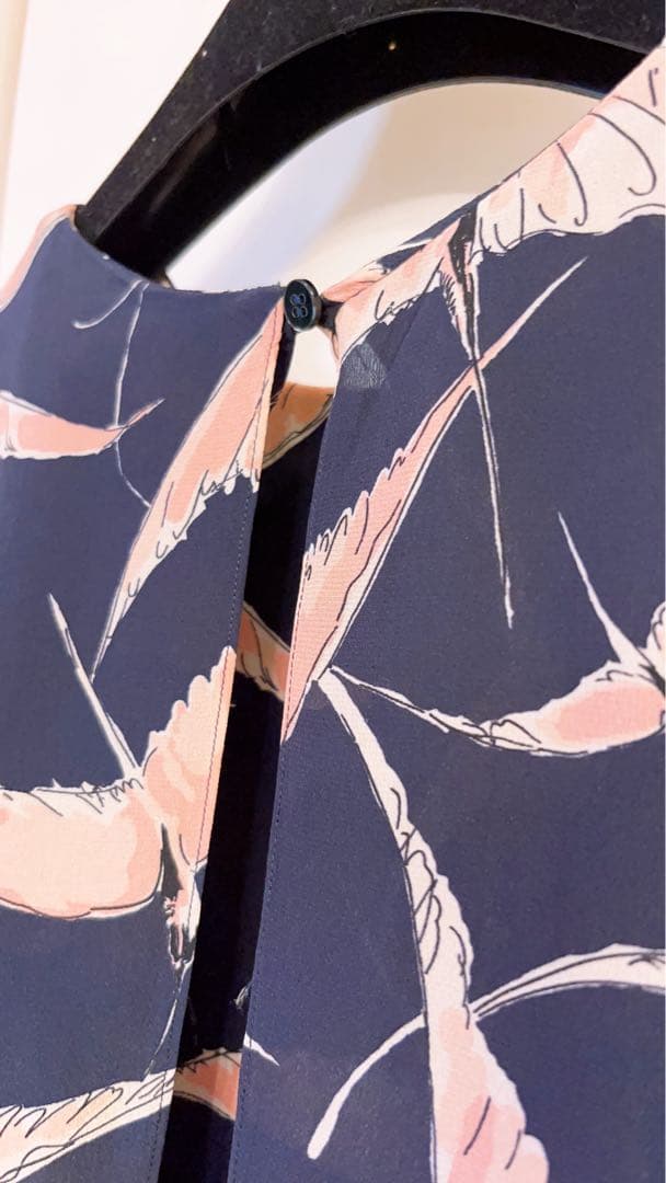 VALENTINOフラミンゴ柄ノースリーブミニワンピースM・VALENTINO