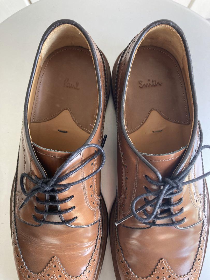 【ac733】Paul Smith　靴　ウイングチップ・ブローグ　UK7