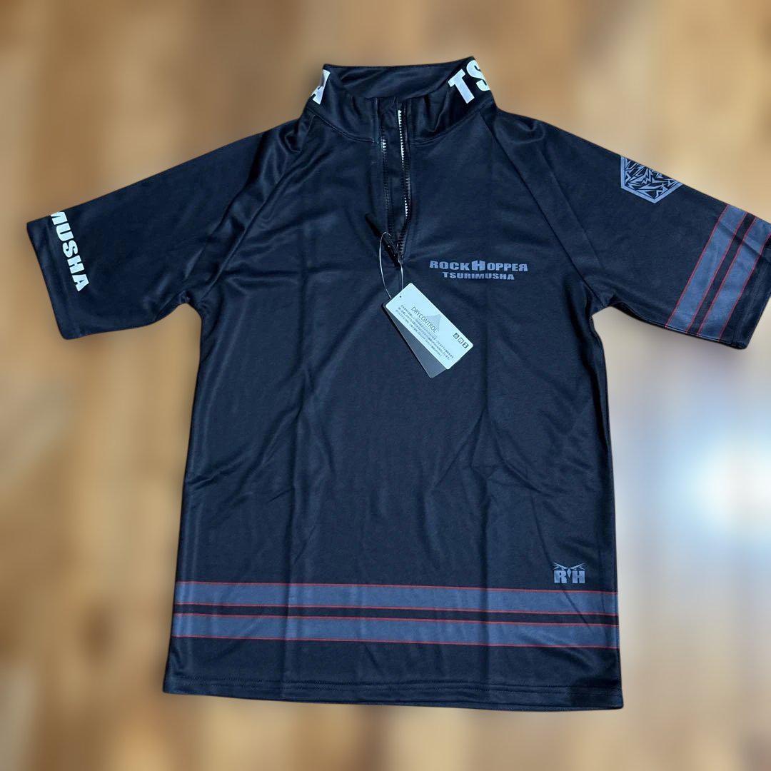 新品　ロックホッパージップシャツ　釣武者　半袖ポロシャツ
