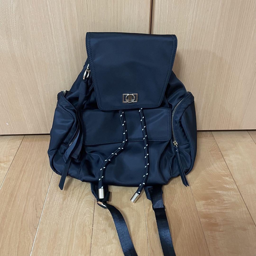 ランバンオンブルー　LANVIN en Bleu　バックパック　リュック　黒