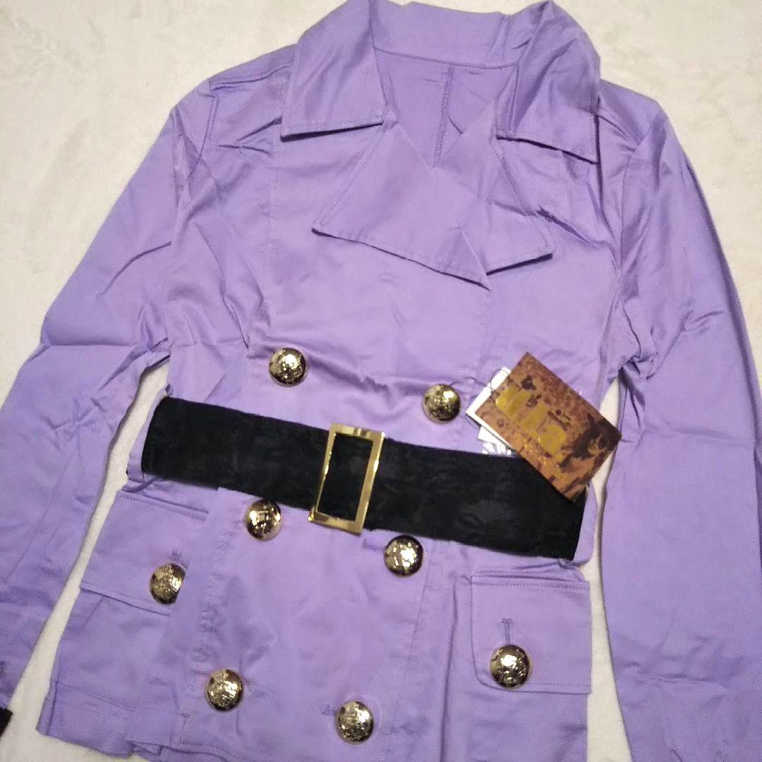 新品 d.i.a. ベルト付きショートコート